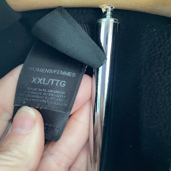 North Face black fleece full zip jacket. Xxl. Really‎ good condition - Picture 3 of 4